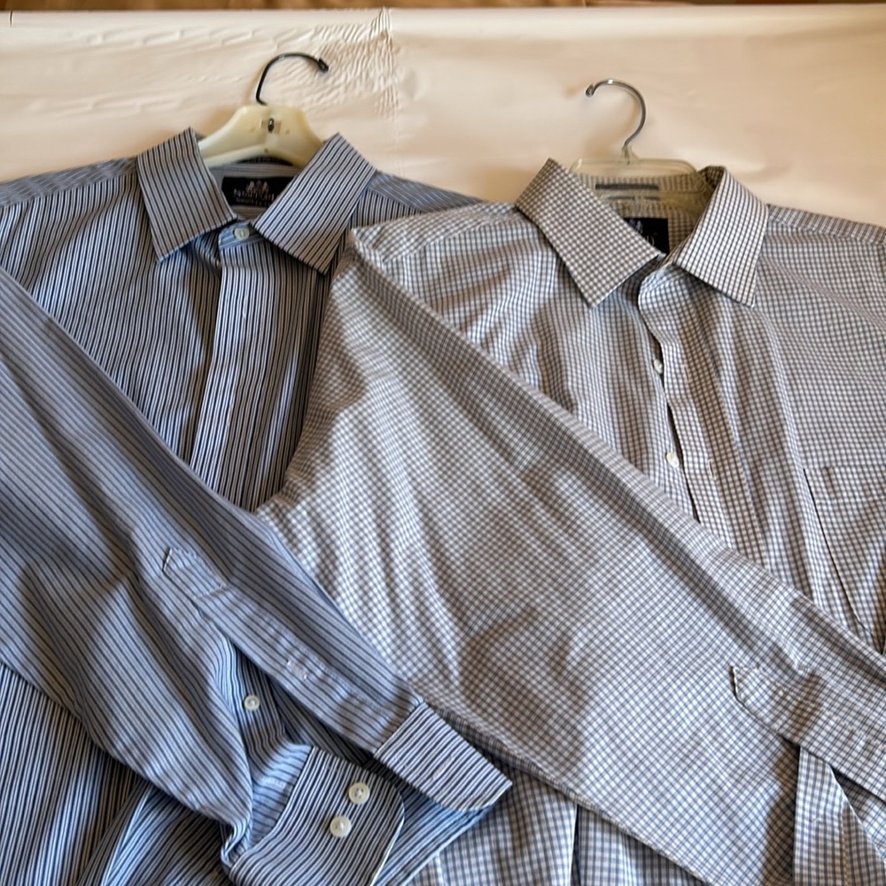 2 wrinkle free shirts